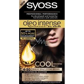 Syoss Oleo Intense Color farba na vlasy bez amoniaku 4-50 Tmavý ľadovo hnedý