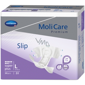 MoliCare Premium Super Plus L 120-150 cm 8 kvapiek zalepovacie plienkové nohavičky pre ťažký stupeň inkontinencie 30 kusov