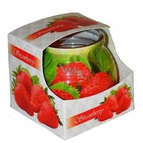Admit Strawberry - Jahoda dekoratívne aromatická sviečka v skle 80 g