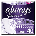 Always Discreet Long inkontinenčné slipové intímne vložky 40 kusov