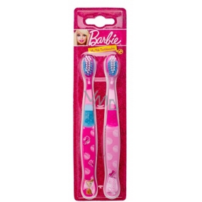 Mattel Barbie mäkkú kefku na zuby pre deti 2 kusy
