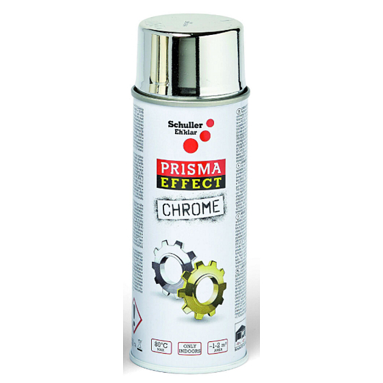 Schuller Eh klar Prisma Color Efect Chrome akrylový sprej 91064 Chrómový efekt strieborný 400 ml