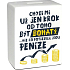 Albi Pokladnička keramická tehlička Potrebujem peniaze 11,8 x 10 x 5 cm