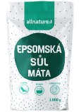 Allnature Epsomská soľ Horčík, síran a Mäta do kúpeľa uvoľňuje svaly, odbúrava stres, detoxikuje organizmus 1000 g