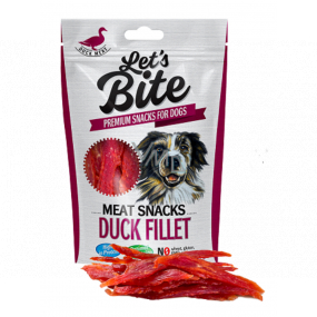 Brit Lets Bite Kačacie filety doplnkové krmivo pre psov 80 g