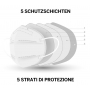 Healfabric Respirátor ústna ochranná 5-vrstvová FFP2 tvárová maska modrá medium 1 kus