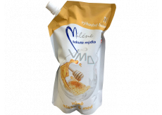 Miléne Náhradná kazeta na tekuté mydlo s mliekom a medom 1 l