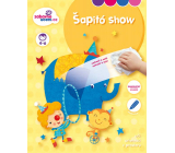 Ditipo Stieracia kniha so samolepkami Shapito show 16 strán + 2 strany so samolepkami A4 215 x 275 mm vek 4-6 rokov