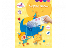 Ditipo Stieracia kniha so samolepkami Shapito show 16 strán + 2 strany so samolepkami A4 215 x 275 mm vek 4-6 rokov