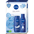 Nivea Feel Good Rich Nourishing vyživujúce telové mlieko 250 ml + krémový sprchový gél Creme Care 250 ml, kozmetická sada pre ženy