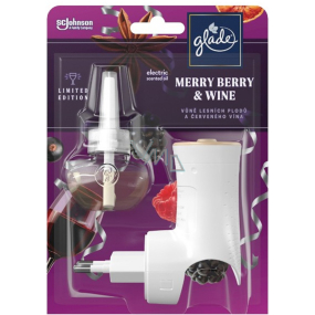 Elektrický osviežovač vzduchu Glade Merry Berry & Wine - elektrický osviežovač vzduchu s tekutou náplňou 20 ml