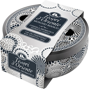 Tesori d´Oriente vonná svíčka Muschio Bianco White Musk, 200 g