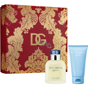 Dolce & Gabbana Light Blue Pour Homme toaletná voda 75 ml + telový krém 50 ml, darčeková sada pre mužov