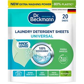 Dr. Beckmann pracie obrúsky Magic Leaves Intense Fresh Universal, 20 ks