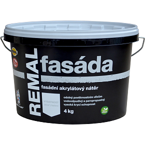 REMAL Fasáda akrylátová fasádna farba biela 4 kg