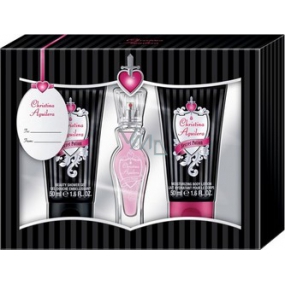 Christina Aguilera Secret Potion toaletná voda pre ženy 15 ml + sprchový gél 50 ml + telové mlieko 50 ml, darčeková sada