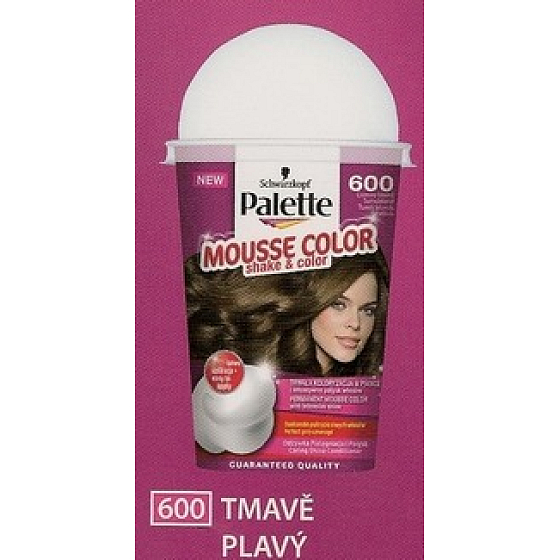 Palette Mousse Color Shake and color farba na vlasy 600 Tmavo plavý