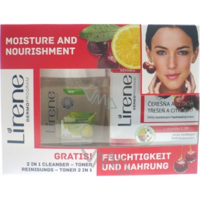 Lirene Čerešňa a Citrón hydratačný krém 50 ml + tonik 125 ml, kozmetická sada