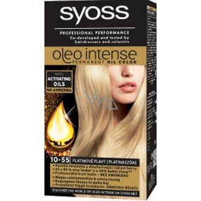Syoss Oleo Intense Color farba na vlasy bez amoniaku 10-55 Platinovo plavý