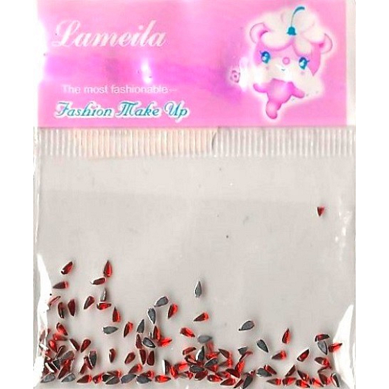 LaMeiLa Ozdoby na nechty kvapôčky červené 1 balenie