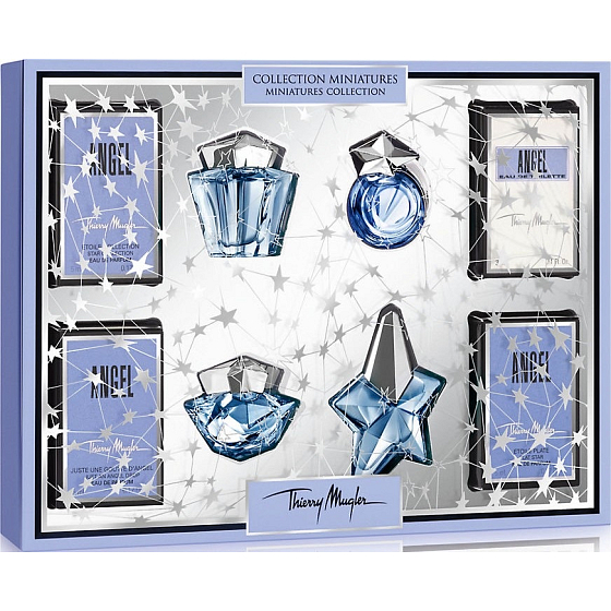 Thierry Mugler Angel Miniatures Collection parfumovaná voda 3 x 5 ml + toaletná voda 3 ml, darčeková sada