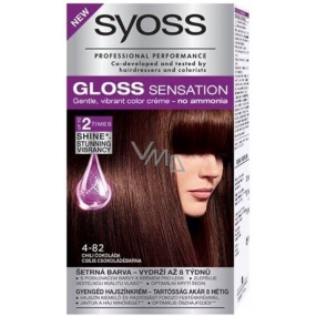 Syoss Gloss Sensation Šetrná farba na vlasy bez amoniaku 4-82 Chili čokoláda 115 ml
