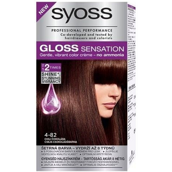 Syoss Gloss Sensation Šetrná farba na vlasy bez amoniaku 4-82 Chili čokoláda 115 ml