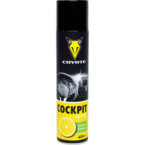 Coyote Cockpit sprej citrón na čistenie interiéru, 400 ml Coyote Cockpit sprej citrón na čistenie interiéru, 400 ml