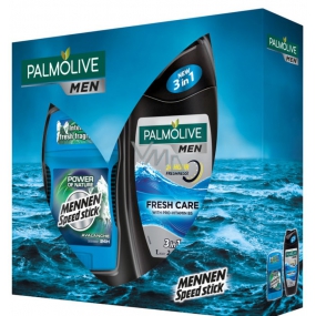 Palmolive Men Námorník Fresh Care 3v1 sprchový gél na telo, tvár a vlasy pre mužov 250 ml + Mennen Speed Stick Power of Nature Avalanche dezodorant stick pre mužov 60 g, kozmetická sada