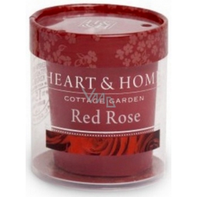 Heart & Home Červené ruže Sójová vonná sviečka bez obalu horí až 15 hodín 53 g