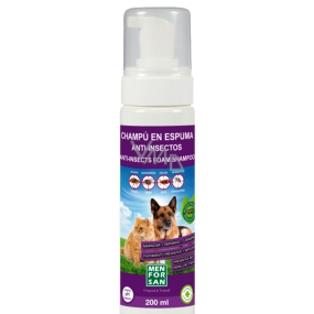 MenforSan Repelentný prírodné penový šampón pre psy a mačky 200 ml