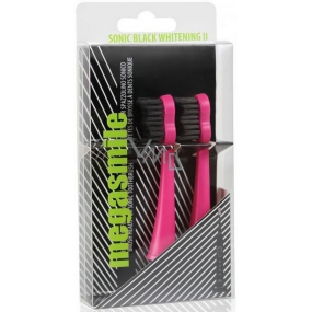 MegaSmile Black Whitening II Sonic náhradné hlavice pre sonickú zubnú kefku najnovšej generácie Ružový 2 kusy