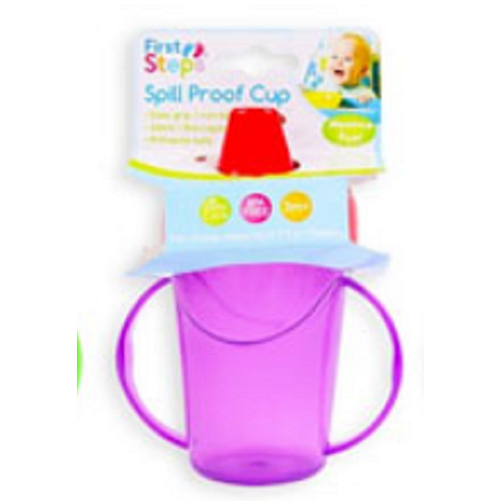 First Steps Hrnček s dvoma ušami fialový 236 ml