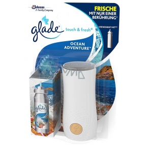 Glade Touch & Fresh Ocean Adventure osviežovač vzduchu strojček + meniteľná náplň s vôňou oceánu 10 ml