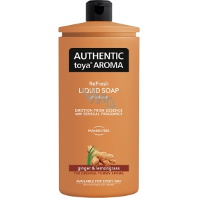 Authentic Toya Aróma Ginger & Lemongrass tekuté mydlo náhradná náplň 600 ml