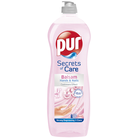 Pur Secrets of Care Balsam Hand & Nails Cashmere Effect prípravok na ručné umývanie riadu 750 ml
