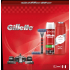 Gillette Mach3 Turbo holiaci strojček + náhradné hlavice 2 kusy + pena na holenie 250 ml + Old Spice Original sprchový gél 250 ml, kozmetická sada pre mužov