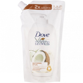 Dove Nourishing Secrets Caring Ritual Tekuté mydlo s kokosom a mandľami Náplň 500 ml