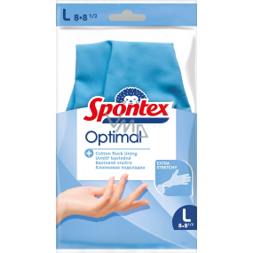 Spontex Optimal Rukavice gumové veľkosť L 1 pár