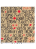 Zoewie Darčekový baliaci papier 70 x 150 cm Vianoce Simply The Best prírodný vianočný nápis