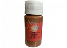 Art e Miss Metalická farba na textil 24 Brown 40 g