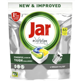 Kapsule do umývačky riadu Jar Platinum All in One Lemon 65 ks