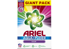 Ariel Aquapuder Color univerzálny prací prášok na farebné oblečenie 115 dávok 7,475 kg