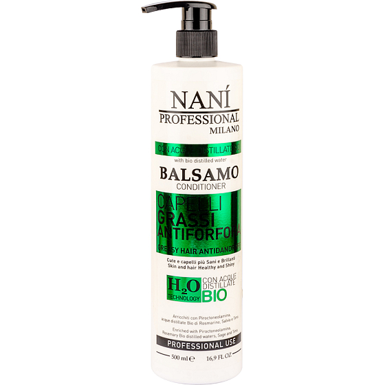 Naní Professional Milano kondicionér na mastné vlasy a proti lupinám 500 ml