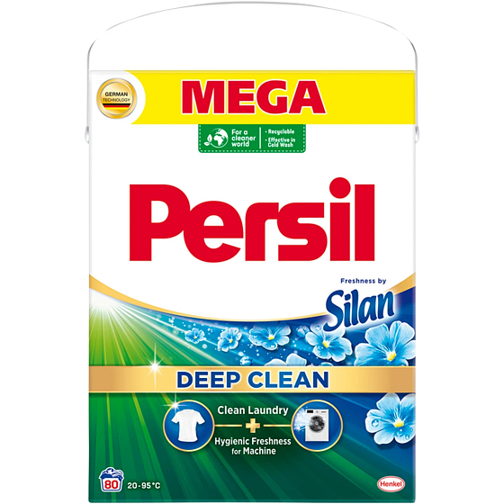 Persil Deep Clean Freshness by Silan prací prášok na bielu a farebnú bielizeň 80 dávok 4,8 kg