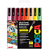 Posca Univerzálna sada akrylových fixiek 0,9 - 1,3 mm Letný mix teplých tónov 8 kusov PC-3M