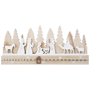 Adventný kalendár panoráma Betlehem 40 x 18 cm