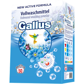 Gallus prací prášok Universal, 50 dávok, 3,25 kg