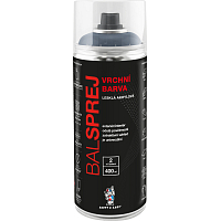 BALSPREJ vrchná univerzálna akrylová farba v spreji, RAL 7001 striebornosivá, 400 ml