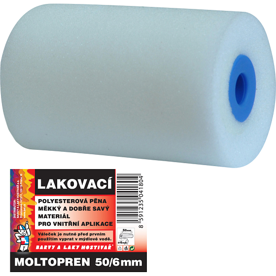 BARVY A LAKY HOSTIVAŘ Moltopren valček na maľovanie pre držiak 6 mm, 55 mm